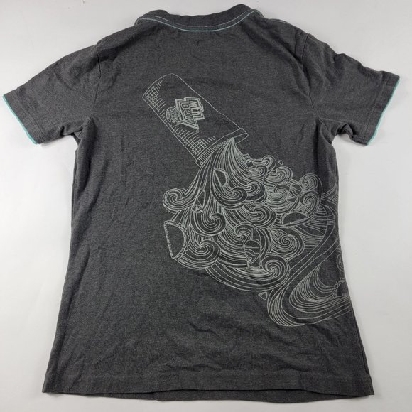 Taco Bell Mountain Dew Baja Blast Employee Crew T Shirt Womens Medium Gray - Picture 1 of 9